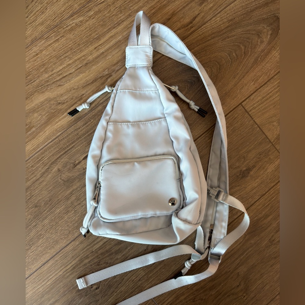 BearPaw Light Gray Sling Backpack